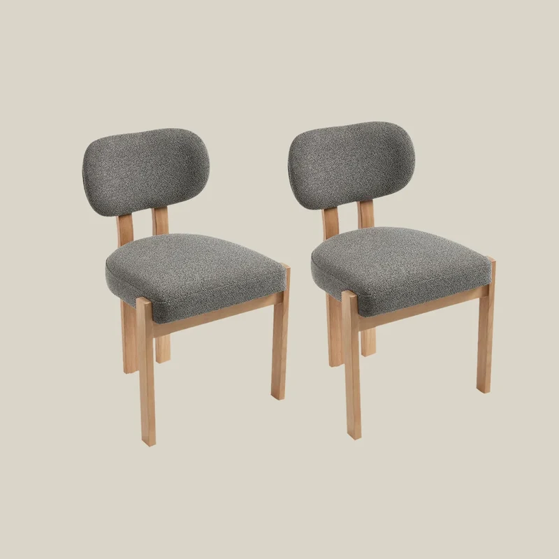 Wooden Fabric Upholstered Chairs