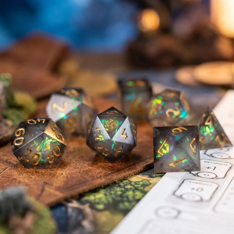 UV Color-Changing RPG Dice Set for D&D & Tabletop Games