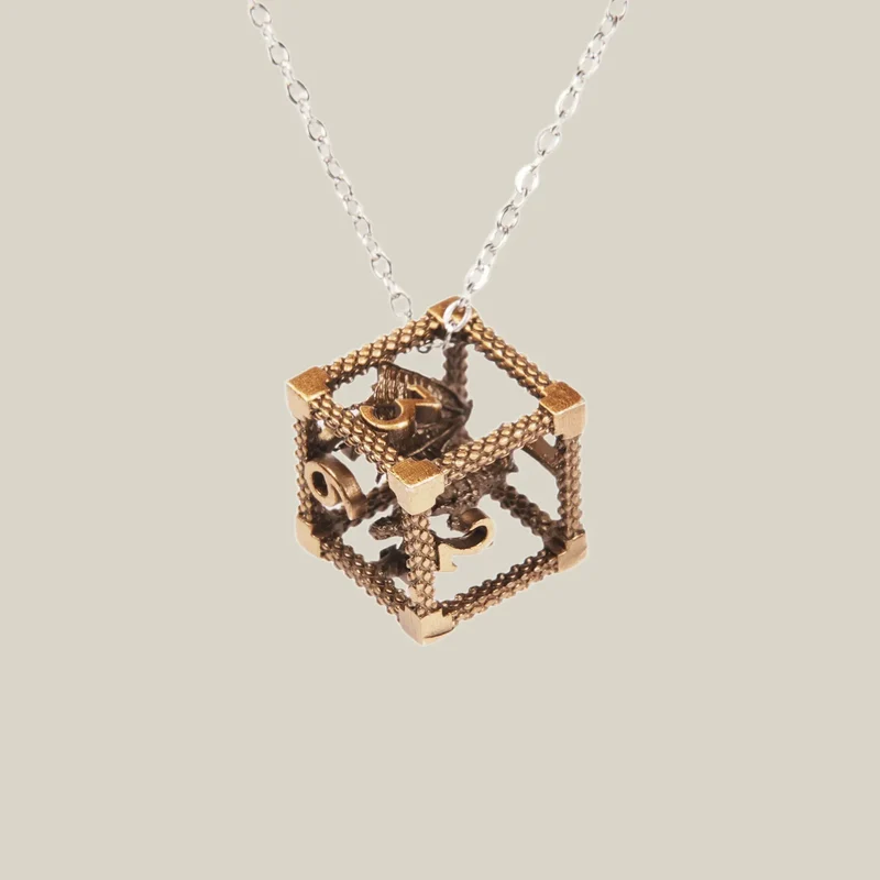Sterling Silver Dice Necklace