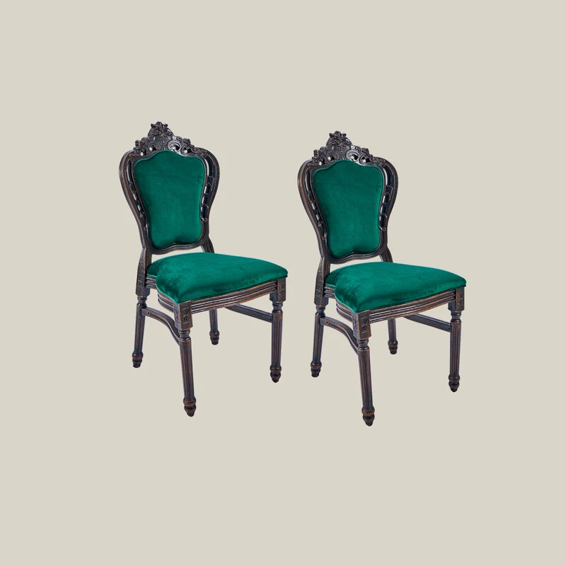 French Vintage Upholstered Dining Chair