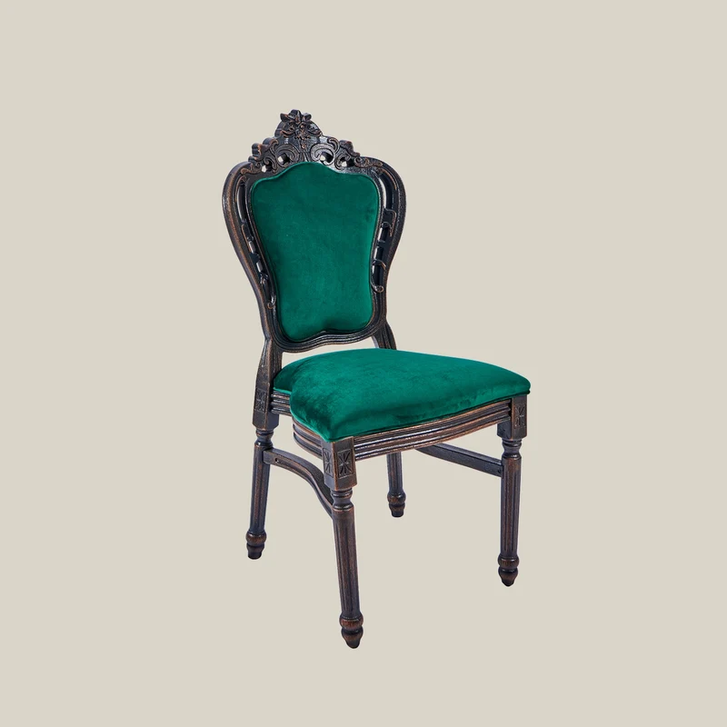 French Vintage Upholstered Dining Chair