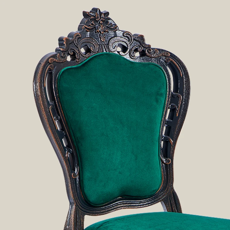 French Vintage Upholstered Dining Chair