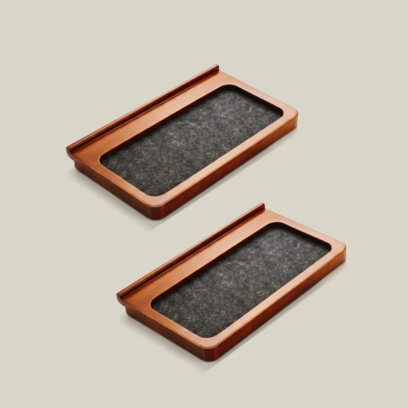 Premium Wooden Organizer Tray Set (2-Pack)