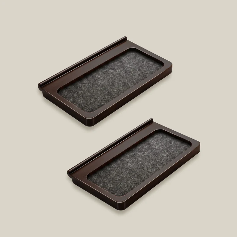 Premium Wooden Organizer Tray Set (2-Pack)