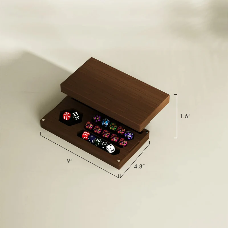 Dice Tray with Storage & Phone Stand