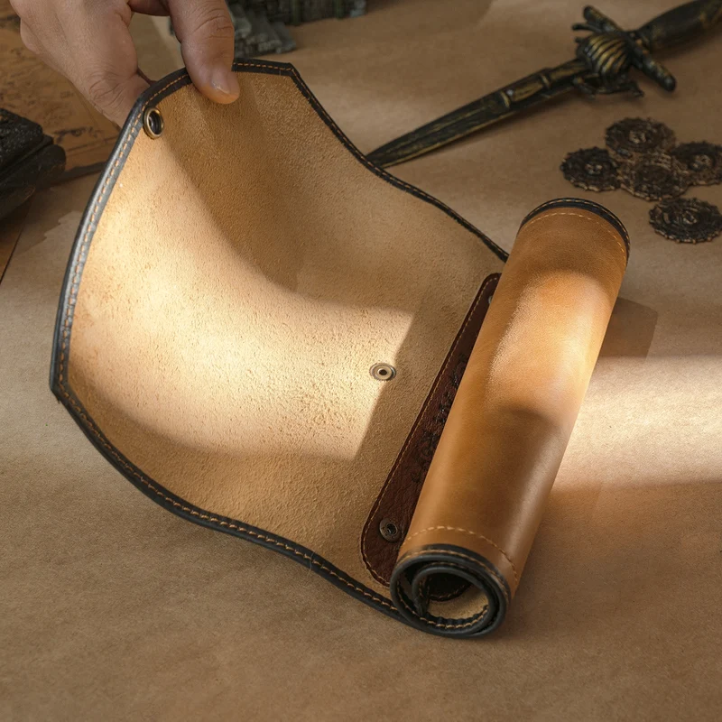 Scroll of Rolling: Portable Leather Dice Tray