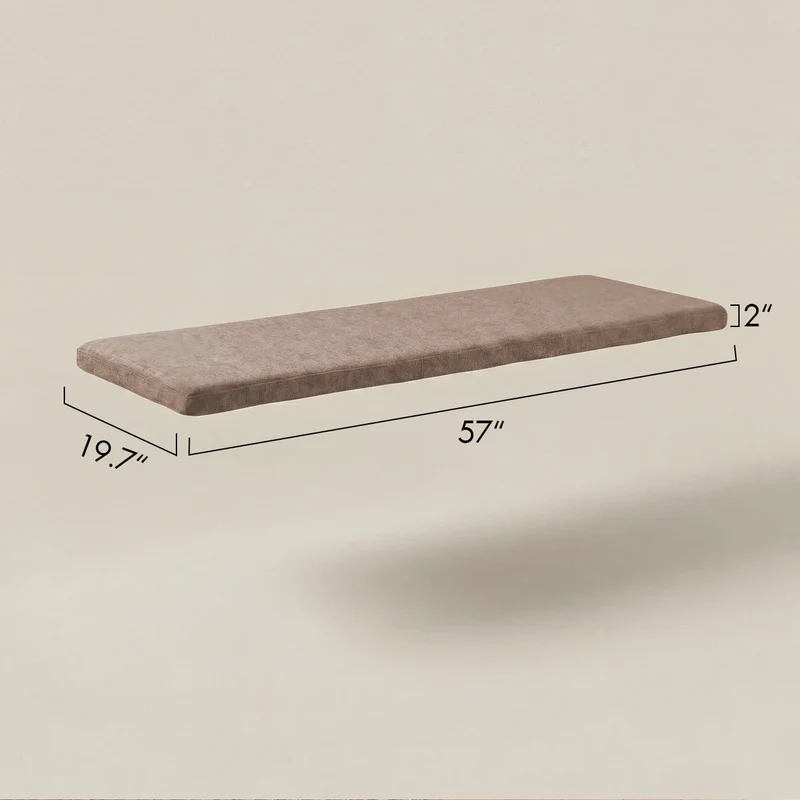 Removable Bench Cushion with Non-Slip Base
