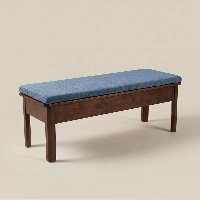 Removable Bench Cushion with Non-Slip Base