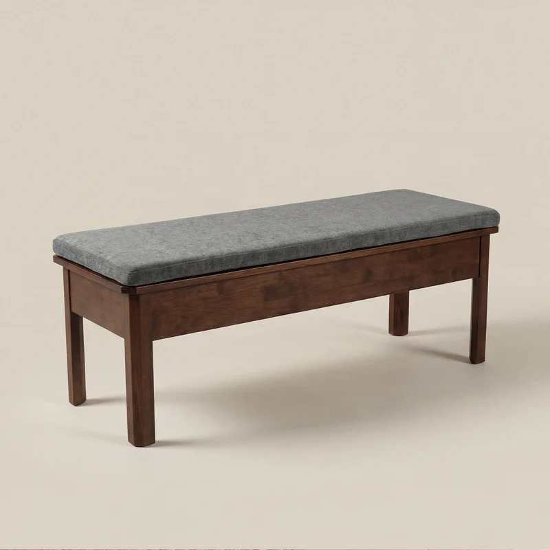 Removable Bench Cushion with Non-Slip Base