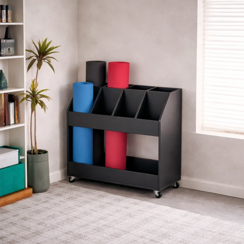 Double Layer Rolling Playmat Storage Rack