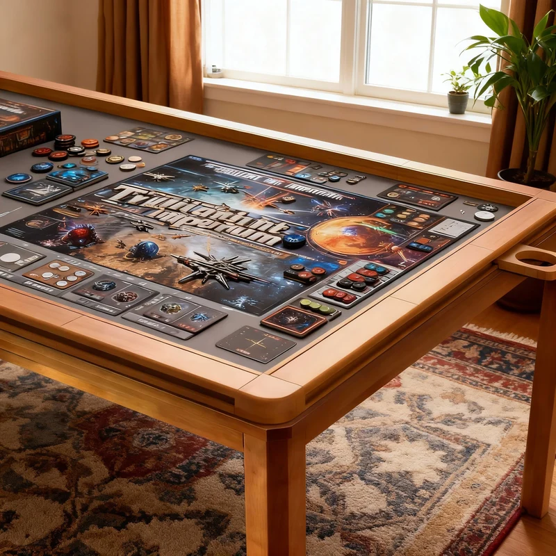 Tabletop Gaming Table | Foldable Modular Wooden Gaming Desktop