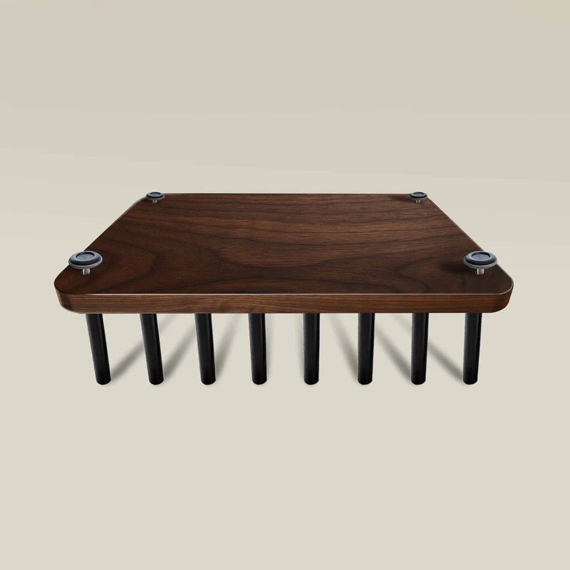 Board Game Tabletop Storage Rack | Solid Rubberwood, Walnut
