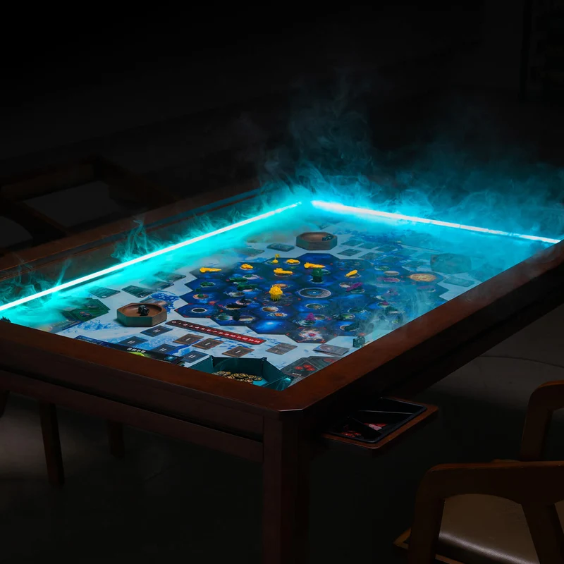 LED Kingswood 3×5' Solid Wood Game Table with Topper
