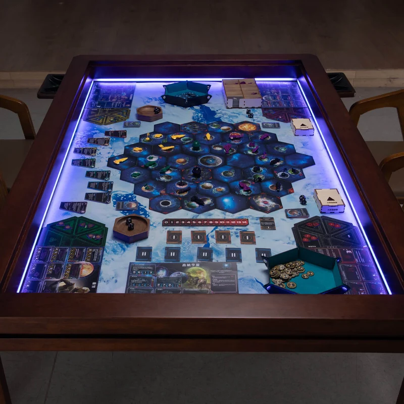 LED Kingswood 3×5' Solid Wood Game Table with Topper