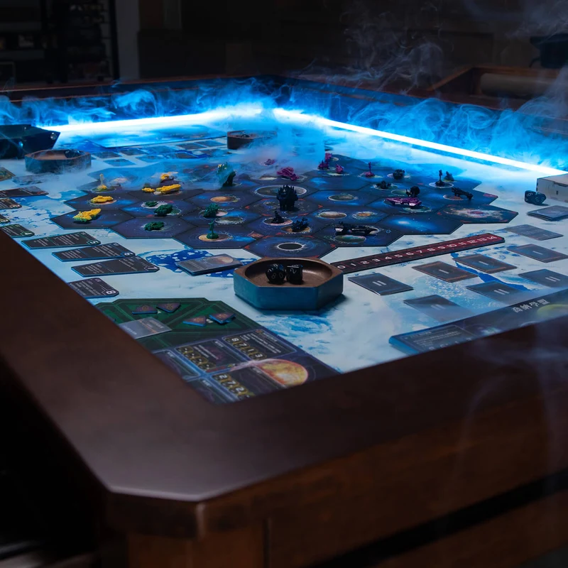LED Kingswood 3×5' Solid Wood Game Table with Topper