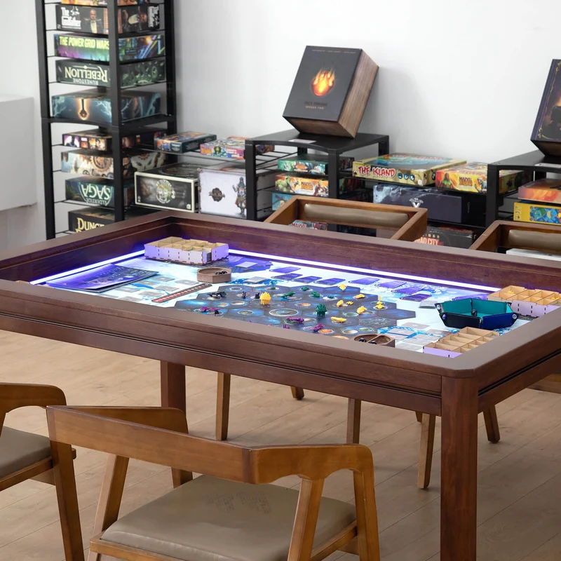 LED Kingswood 3×5' Solid Wood Game Table with Topper