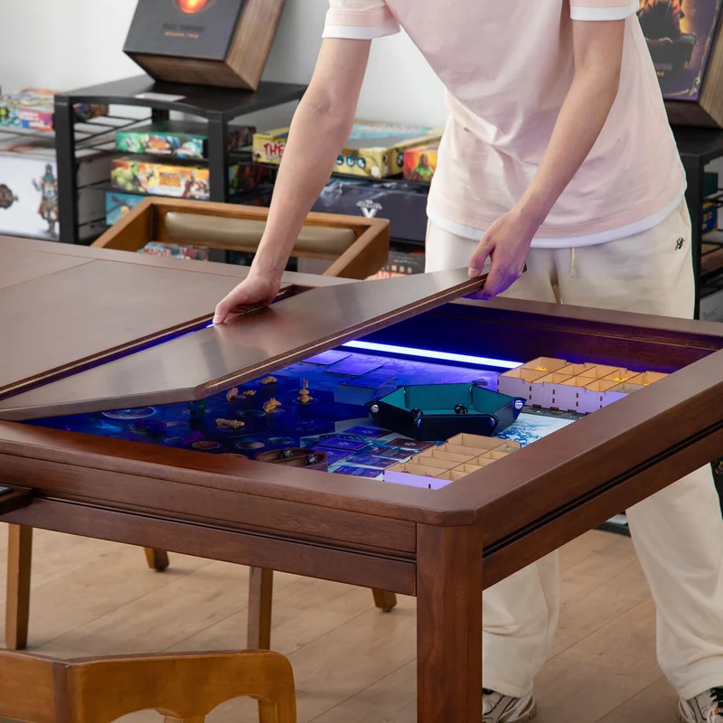 LED Kingswood 3×5' Solid Wood Game Table with Topper