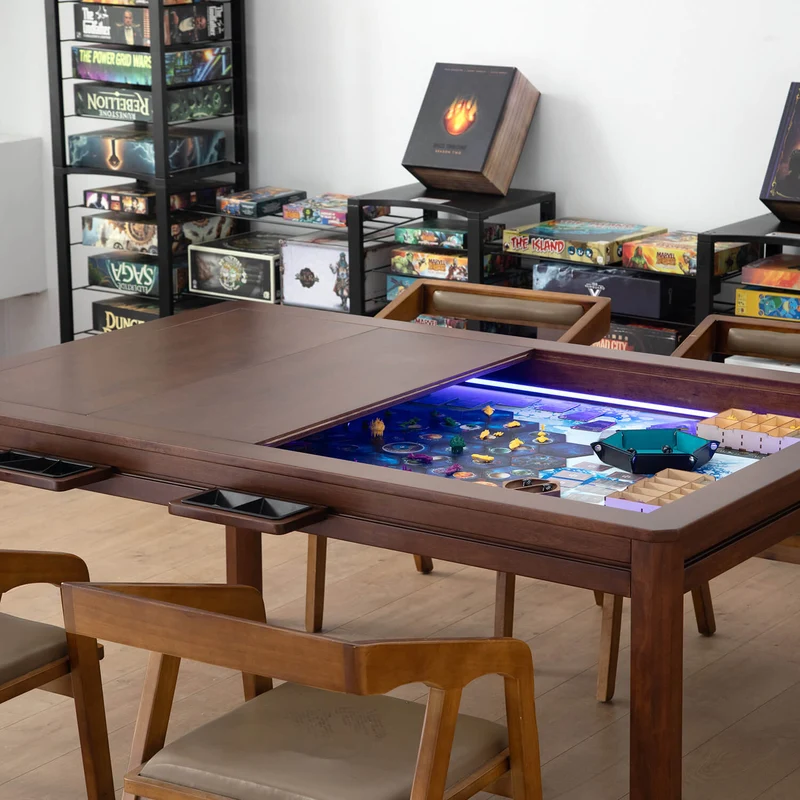 LED Kingswood 3×5' Solid Wood Game Table with Topper