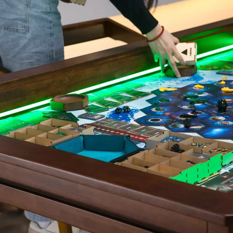 LED Kingswood 3×5' Solid Wood Game Table with Topper