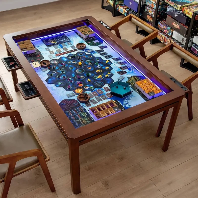 LED Kingswood 3×5' Solid Wood Game Table with Topper