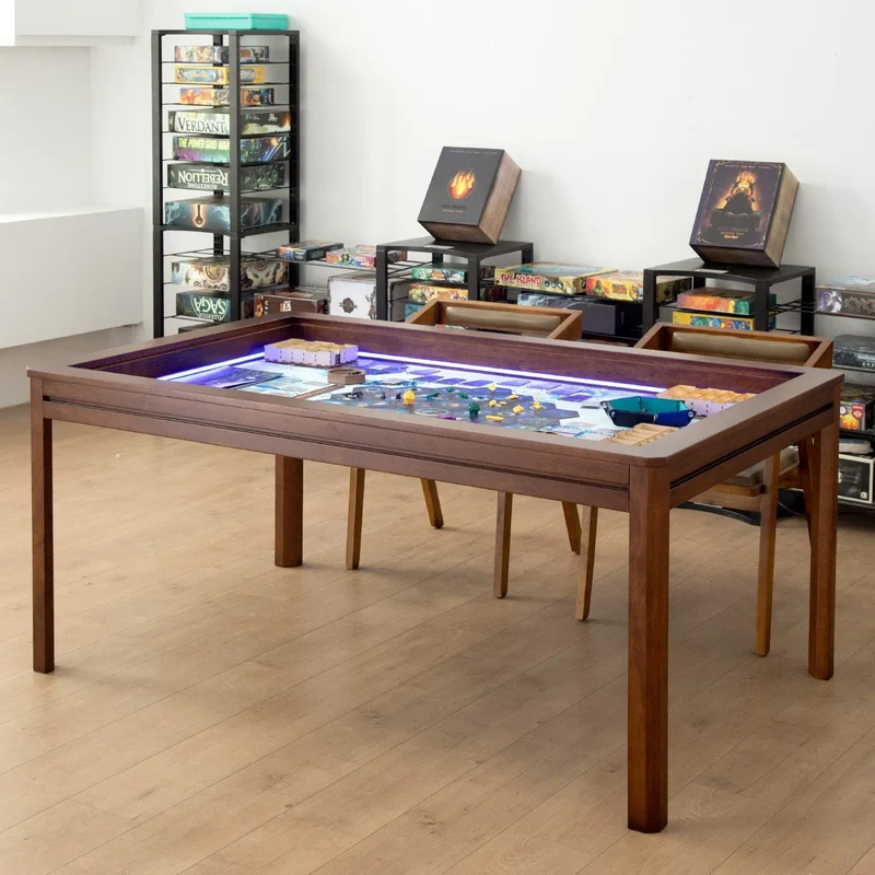 LED Kingswood 3×5' Solid Wood Game Table with Topper