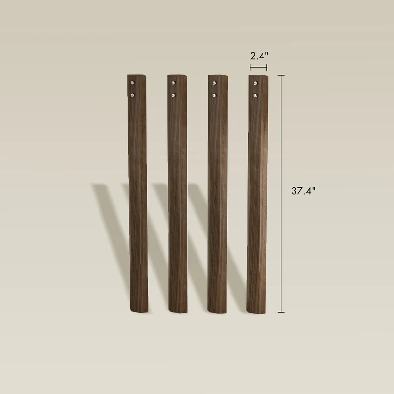 Wooden Counter Height Conversion Kit for 3×5' Kingswood Wooden Table