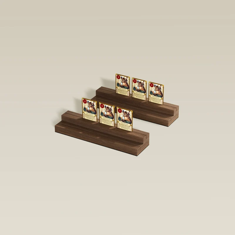 Rail-Sitting Card Holders (2-Pack)