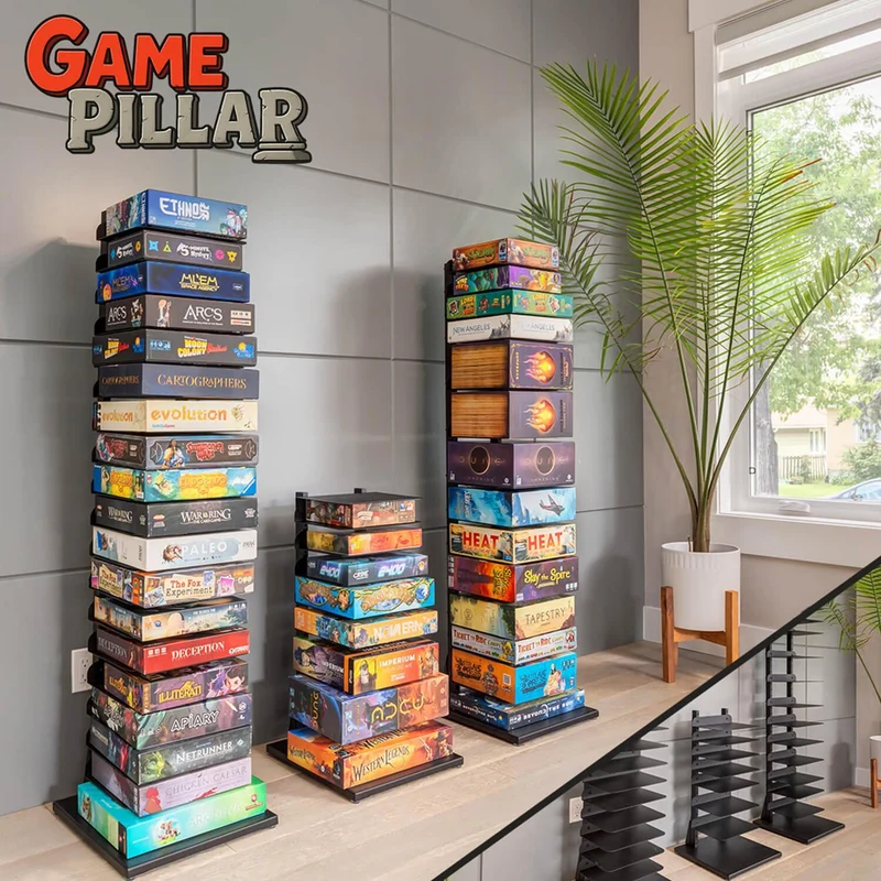 GamePillar Adjustable Board Game Tower – Tall (155cm)