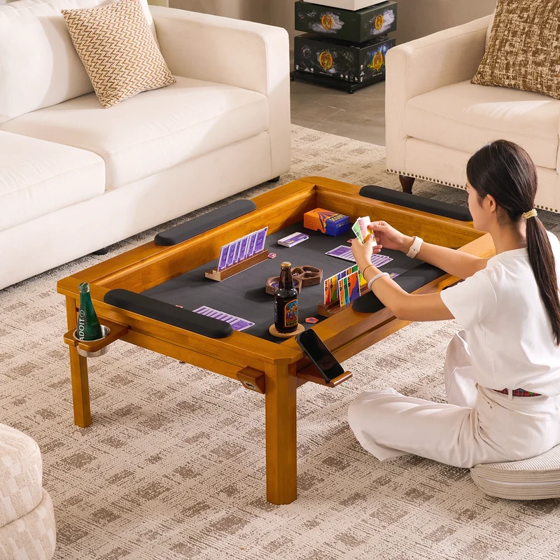 Wooden Coffee Gaming Table With Topper