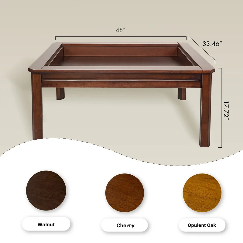 Wooden Coffee Gaming Table With Topper