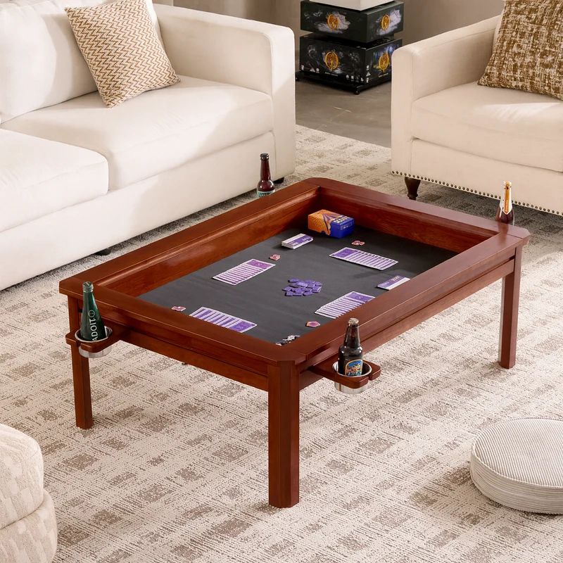 Wooden Coffee Gaming Table With Topper