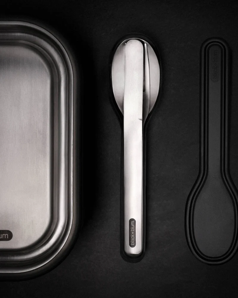 Set de cubiertos Black + Blum acero para personalizar