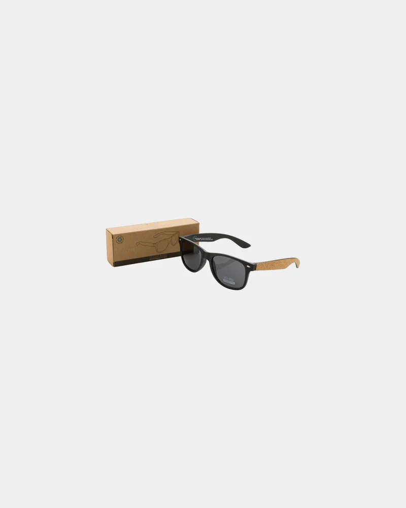 Gafas de sol PC reciclado GRS con corcho para personalizar