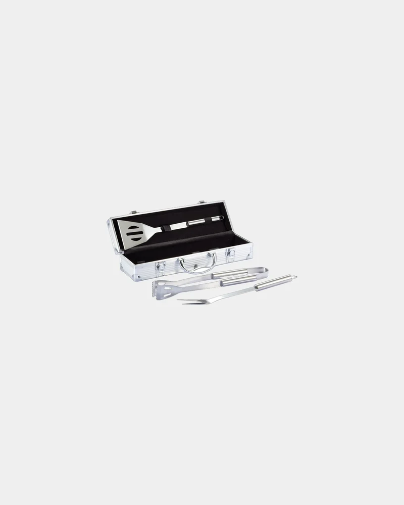 Set barbacoa 3 piezas acero inoxidable para personalizar