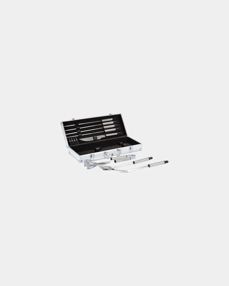 Set barbacoa 12 piezas acero inoxidable para personalizar