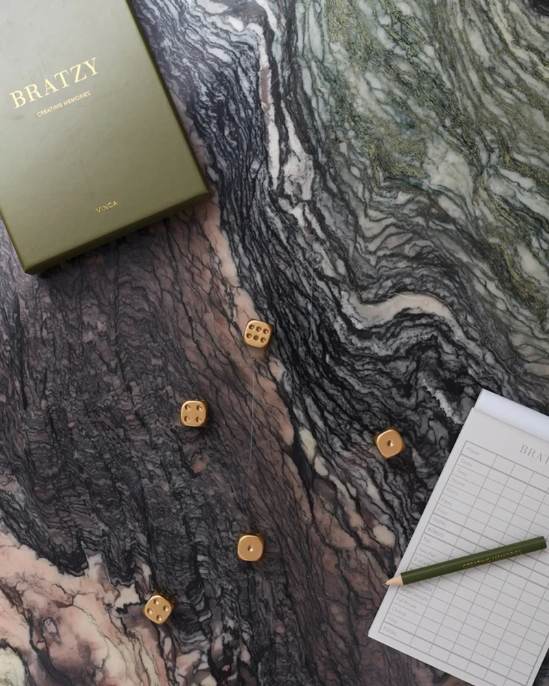 Juego de mesa Bratzy Vinga dorado para personalizar