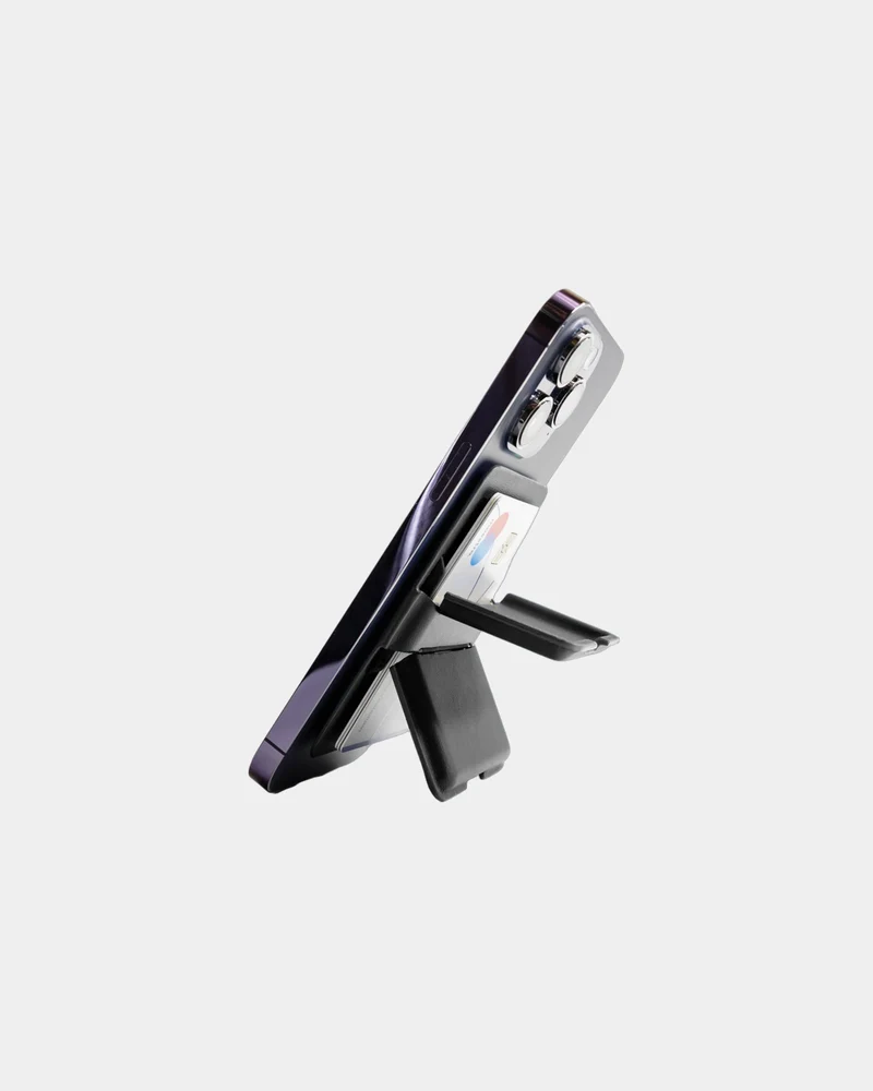 Tarjetero MagSafe cuero PU antiRFID para personalizar