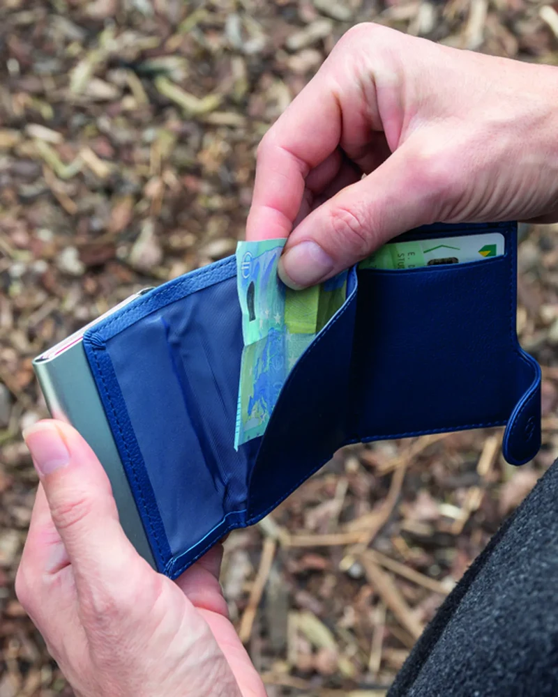 Tarjetero antirrobo RFID aluminio para personalizar