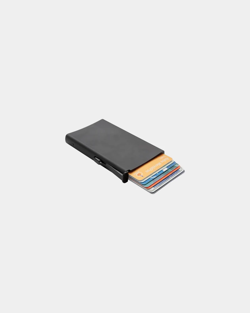 Tarjetero de aluminio antirrobo RFID para personalizar