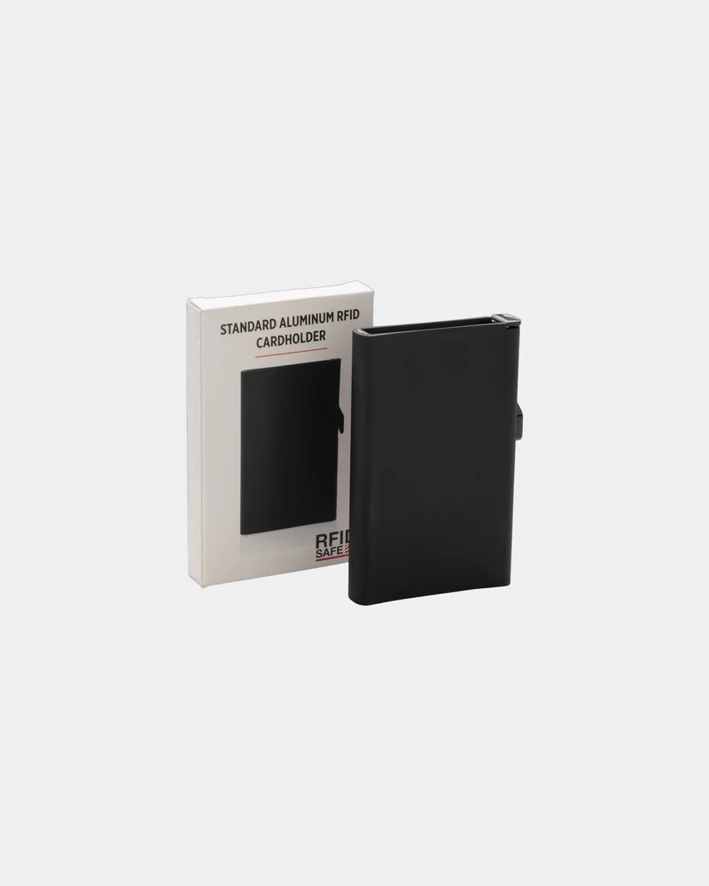 Tarjetero de aluminio antirrobo RFID para personalizar