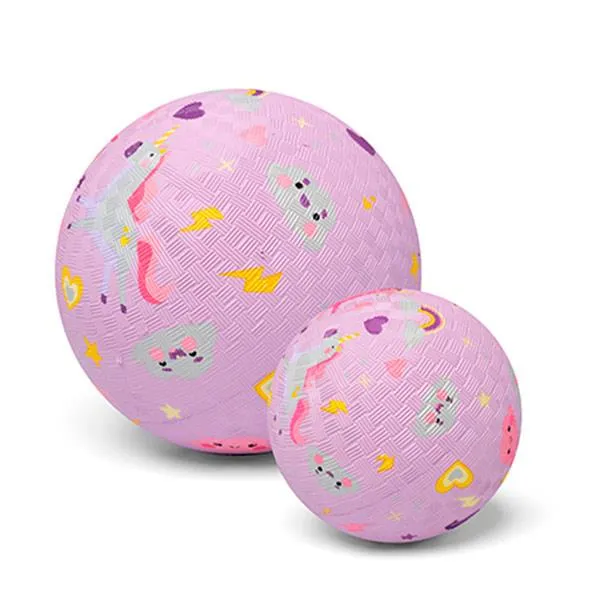 Pelota Caucho Natural Unicornio 13 cm